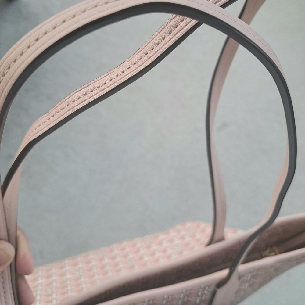 Tory Burch Pink Patterned Leather Tote - Picture 8 of 11